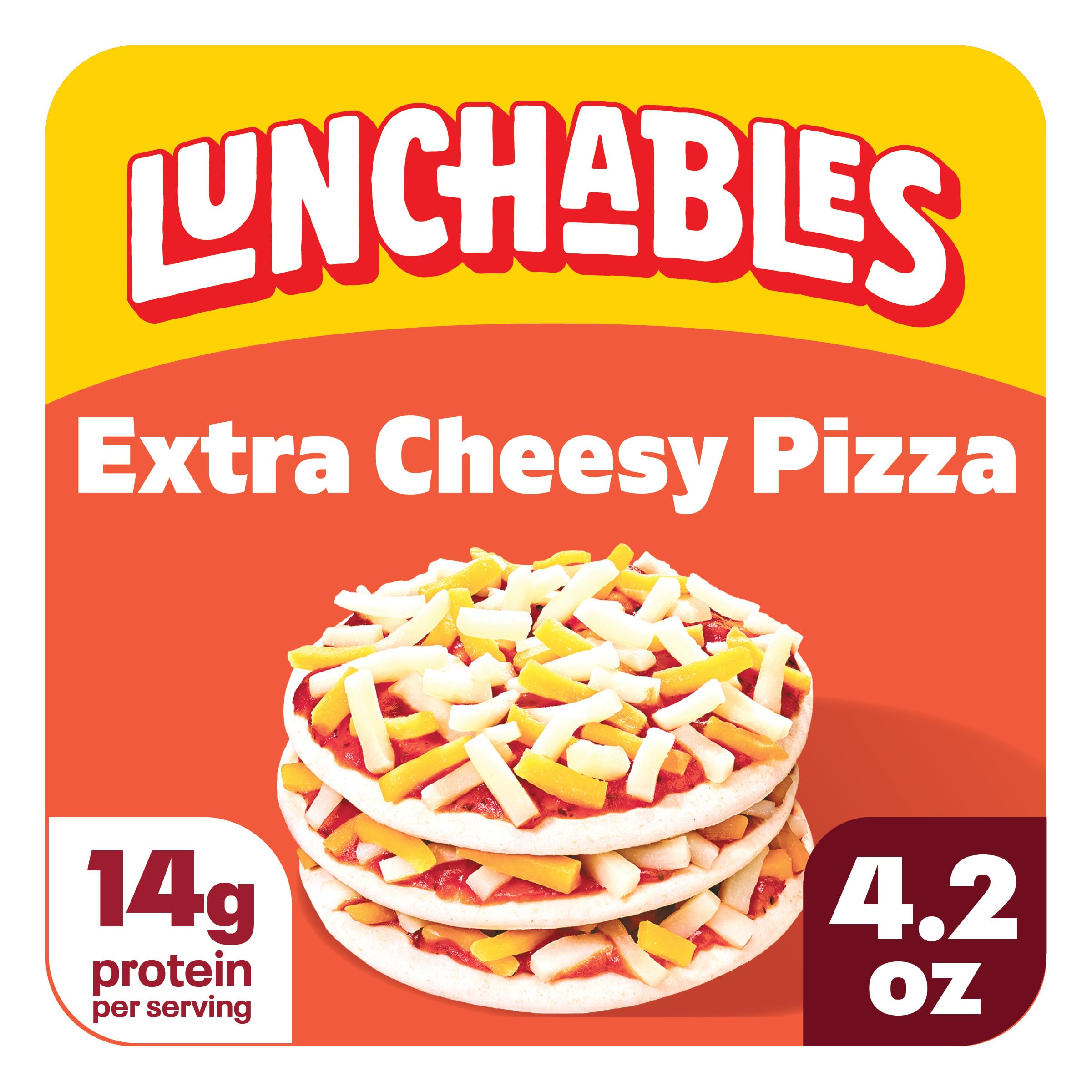 Amazon.com: Lunchables Pizza, Extra Cheesy, 4.2 oz Pack | 14g